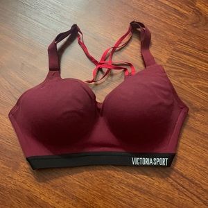 VS maroon sports bra
